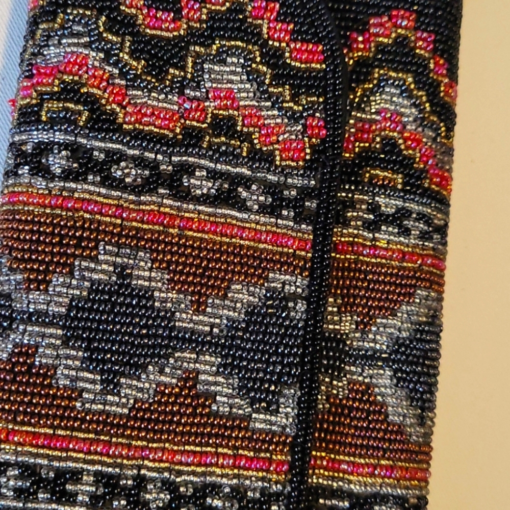 La Regaie beaded shoulder purse Boho - Picture 8 of 9